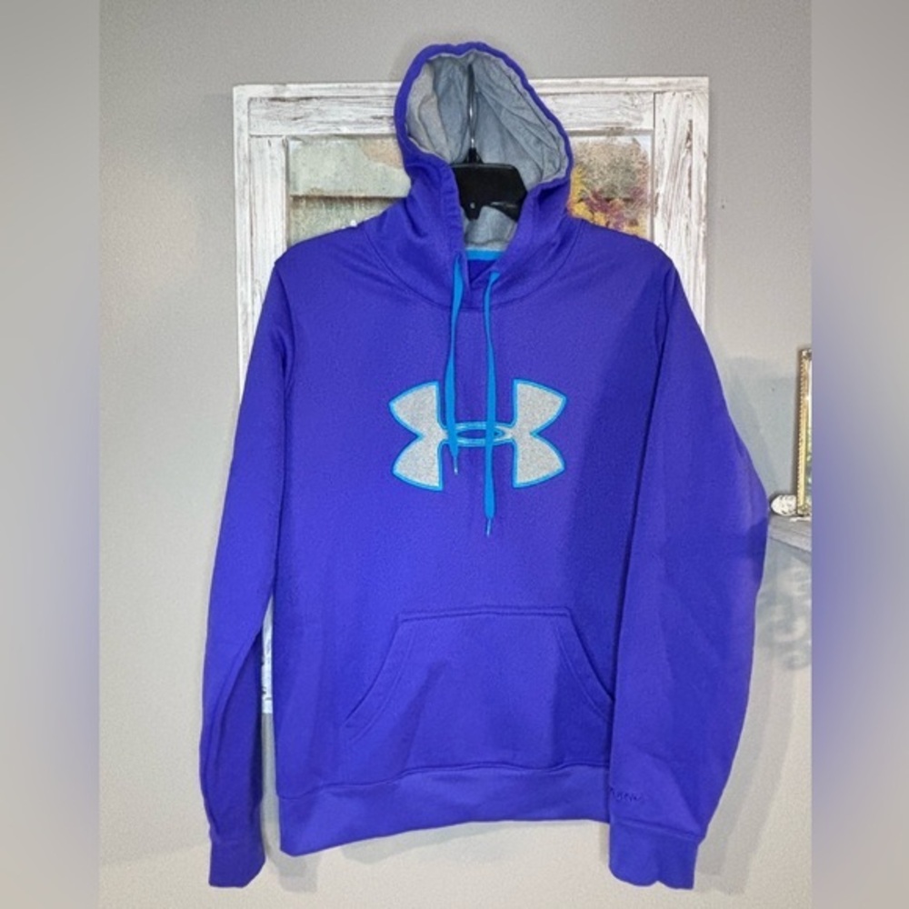 Under Armour Storm Women’s Logo Pullover Hoodie Purple Medium